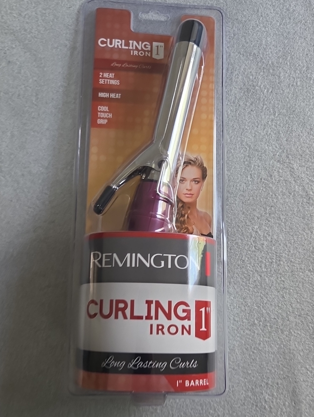 Remington Curling Iron in Silver and Purple Pink Accents